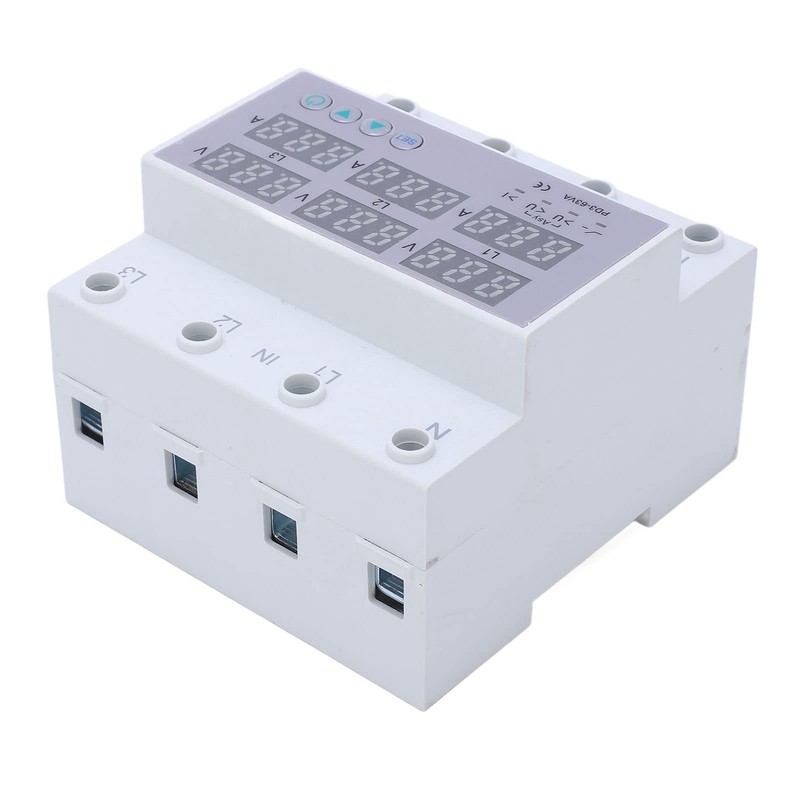 AC 390-500 V Power Meter 3 Phase DIN Rail Voltmeter