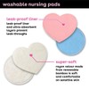 Bamboobies Washable Reusable Overnight Nursing Pads with Leak-Proof Backing For