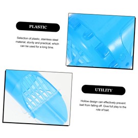 SUPVOX 6pcs Rotating Fishing Bait Cage Plastic Trap for Crawfish Live Bait Holder Removable Design for Fishing Enthusiasts for Freshwater and Saltwater Use