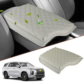 SKTU Upgrade for 2020-2024 2025 Hyundai Palisade Center Console Cover 2020 2021 2022 2023 2024 2025 Palisade Armrest Cover 2023 2024 2025 Palisade Accessories Center Console Cushion(Grey)