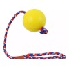 J.H COMPANY Juguete Pelota Con Cuerda Para Perro Chica Resistente Er058 Color Amarillo
