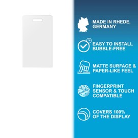 Ecultor 2x Schutzfolie 3D Matt kompatibel mit Fritz! Fon X6, Flexibel, 100% Abdeckung, Fingerprint Kompatibel, Made in Germany, Full Cover