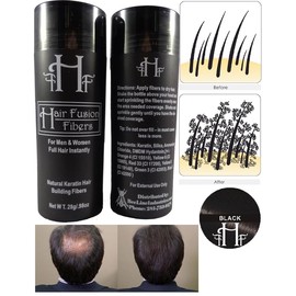 Hair Fusion Fibers 28g/.98oz Light Brown - Thickens Balding or Thin Hair