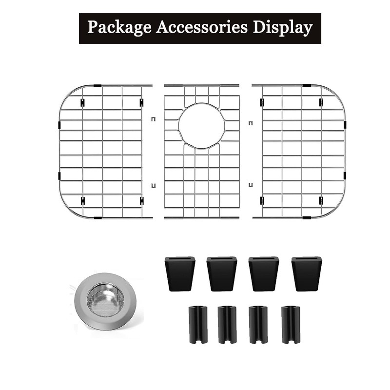Sink Protectors for Kitchen Sink 26" x14", Rear Drain