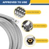 GUOFIS 12 FT Refrigerator Water Line,Stainless Steel Braided Ice Maker