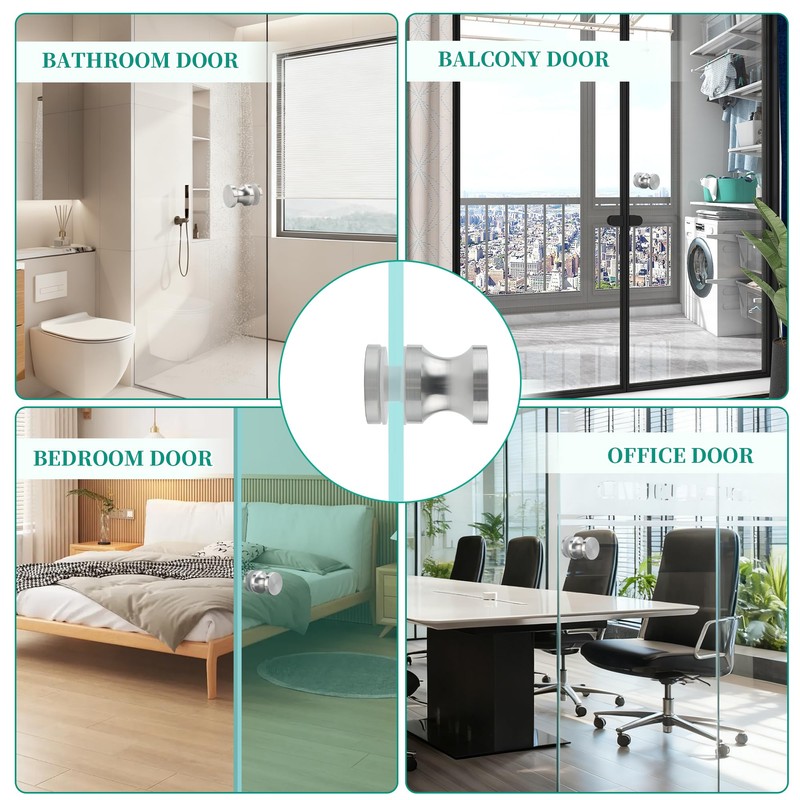 Alise Shower Door Handle, Sliding Shower Doors Knob, Heavy Duty