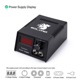 Solong Tattoo Complete Tattoo Kit 4 Pro Machine Guns 54 Inks Power Supply Foot Pedal Needles Grips Tips Carry Case