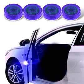 Jsorum 4PCS Universal Wireless Car Door LED Warning Lights, Car Door Warnning Lights, Roadside Flashing Flares Safety Warning Light, Strobe Lights for Anti rear-end Collision
