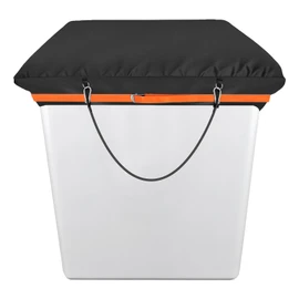 Bucket Truck Cover Fits 1 Man Vinyl Bucket Heavy Duty Double-Layer 600D Waterproof Oxford cloth With Elasticated Cord Buckle,Bucket Truck Accessories 28" x 28"×10" Vinyl Bucket Cover (Black)