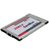 Jpdisdd USB 2.0 PCMCIA CardBus Adapter, 2 Ports, 480M, for