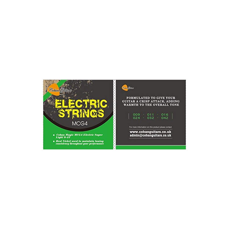 Electric Guitars Strings by Coban Guitars MCG4 Guitars Electric Guitar