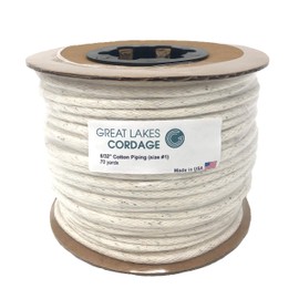 6/32" (3/16") Cotton Piping Cord, Size 1 (70 yds)