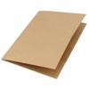 HEIHAK 25 Pcs A4 Kraft Paper File Folder with Cards