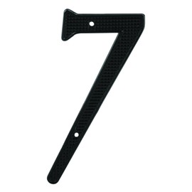 Prime-Line MP4117 4 In. House Number 7, Diecast, Black Finish (2 Pack)