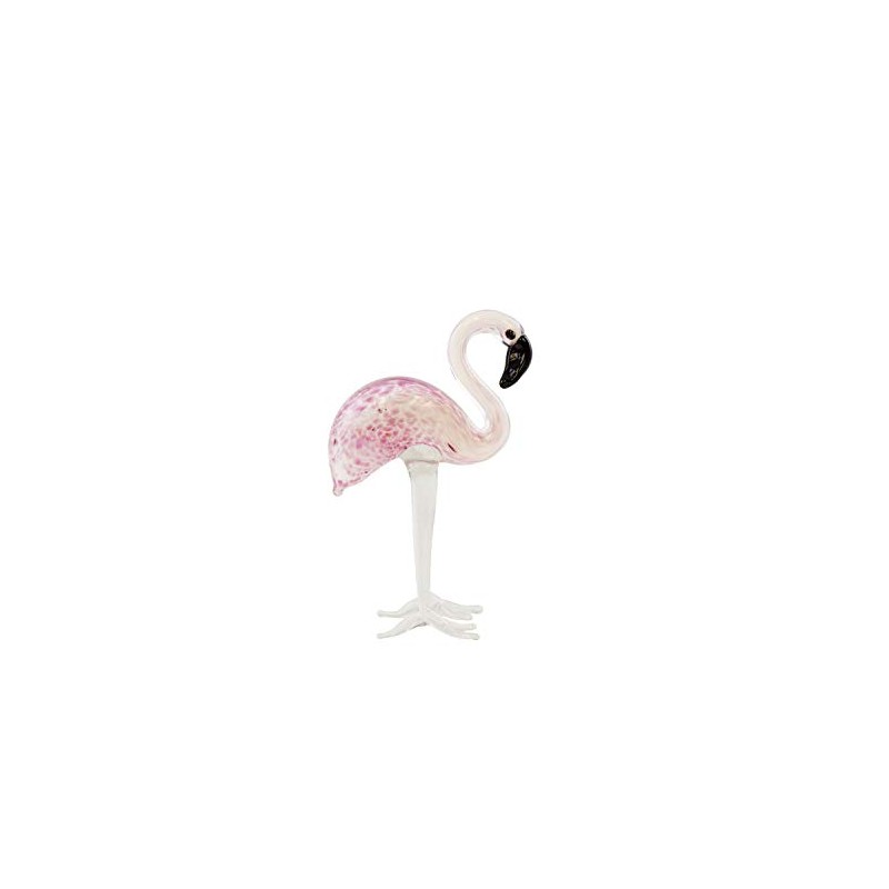 Beachcombers Tiny Speckled Flamingo Glass Multi