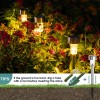 GIGALUMI 16 Pack Solar Outdoor Lights Warm White Waterproof Landscape