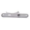 Aqbau® Door Handle Set Long Plate Silver Door Handle Door