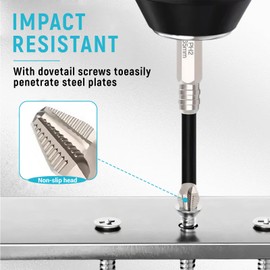 9 PCS High Magnetic Screwdriver Bits –PH2 Premium S2 Steel 1/4" Hex Shank, Durable Electric Phillips Driver Bit Set, Impact-Resistant Hardened Steel Drill Bits for DIY & Professional Use