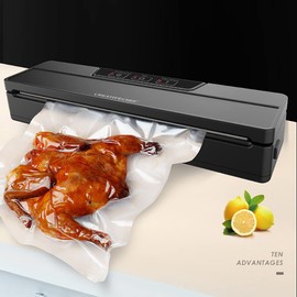 Vacuum Sealer, Vacuum Sealer Machine & Food Preservation Sealing Machine. Maximum Seal Width Reaches 11.8 Inches.10-Piece Vacuum Sealer Bags Are Included.