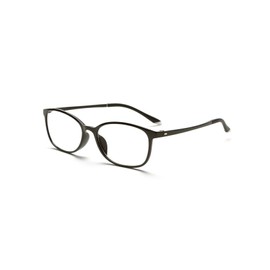 ピントグラス PINTGLASSES 老眼鏡 シニアグラス 軽度 (老眼鏡1本で度数:+0.00D ~ +1.75Dの累進設計) 専用ケース・メガネ拭き付き PG-707L-BK/T