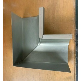 Quality Aluminum 5" 90 Degree Inside Corner Gutter Mitre Norwegian Wood