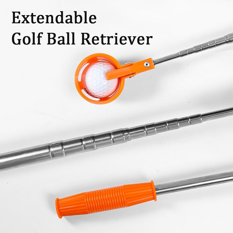 Jiakalamo Golf Ball Retriever, Portable Telescopic Scoop Saver Pick Up