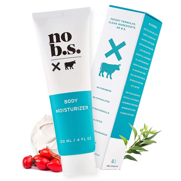 No B.S. Hand and Body Moisturizer l Ultra Hydrating Natural Body Lotion For Women and Men l Antioxidant-Rich Green Tea Protects Against Aging While Shea Butter and Lavender Oil Nourish Dry Skin
