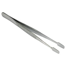 HTS 170S0 4.75" Straight Stainless Steel Stamp Tweezers