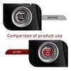 Ferianl Car Push Start Button Cover, Carbon Fiber Engine Start
