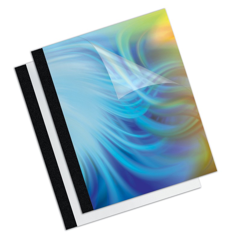 Fellowes 1/8-Inch Thermal Binding Covers, 10-Pack, Black (5222701)