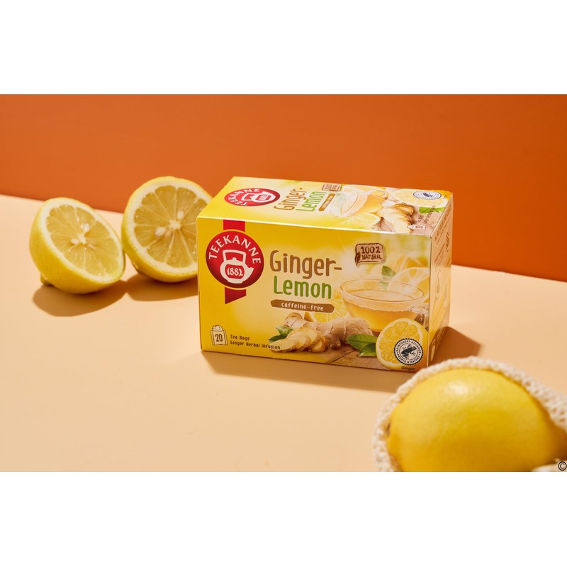 Teekanne World of Ginger and Lemon Herbal Infusion Tea with