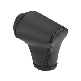 TUCKBOLD Gear Shift Knob Cover for Kia Rio 4 K2 Sportage Ql kx5 Optima K5 NIRO 2017 2018 2019 with Black Stitches Durable | Transmission Shifter Boot Lever Cover Black Faux Leather 1 Pcs