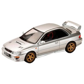 HJ64 1/64 Subaru Impreza PURE SPORTS COUPE WRX type R STi Version (GC8) VWR Type Front Bumper Arctic Silver Metallic Finished Product HJ641079JS