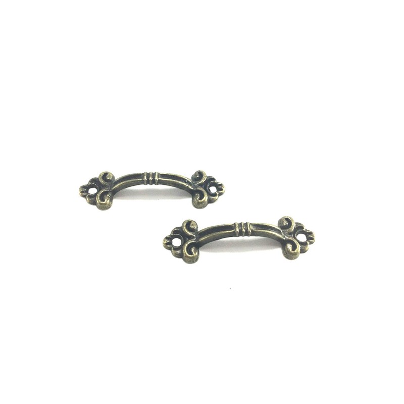 Happy Spring Handle Knob Antique Total Length 2.0 inches (5