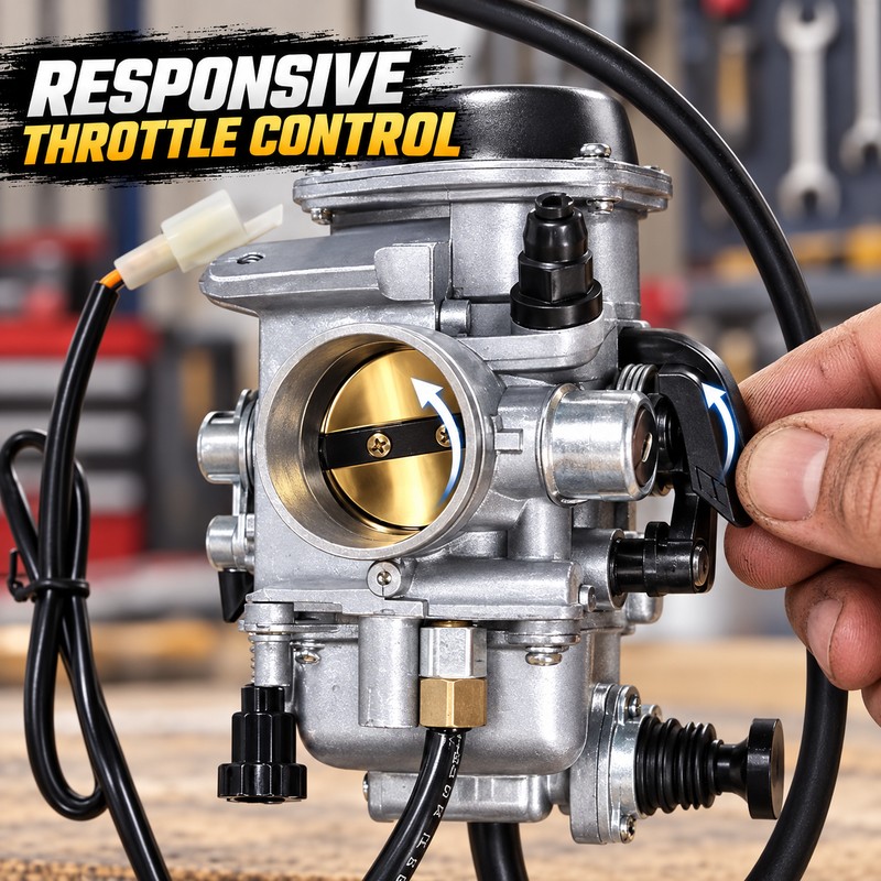 Carburetor with Heater for Honda FourTrax 300, Rancher 350 and