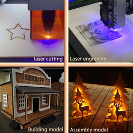 FAMANDY 24 Pack 3mm Basswood Sheets 1/8 Plywood, 12 X 12 Inch Thin Wood Sheets for Laser Cutting and Engraving, DIY, Models, Crafts