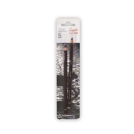 Conté à Paris 2 – Juego de lápices de Pastel, 2 Unidades, Negro, 1