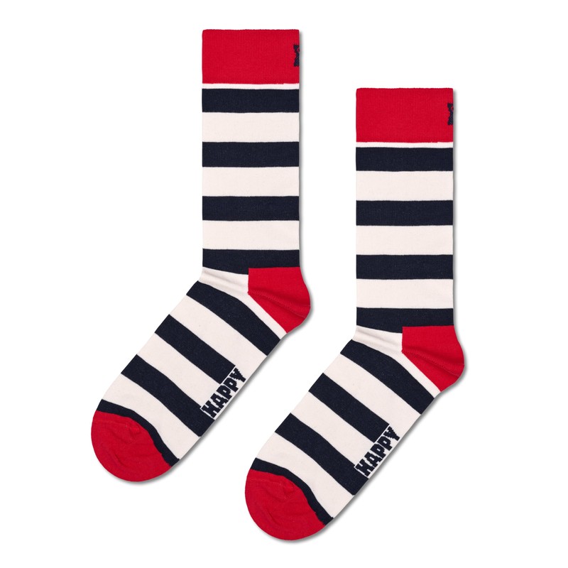 Happy Socks Unisex Socks, Blue, Red, White