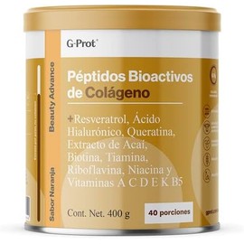 G-PROT | Beauty Advance Peptidos Bioactivos de Colágeno sabor Naranja 400 g