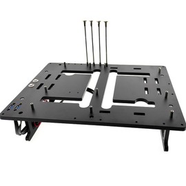 Open Air Frame Computer Case PC Test Bench Aluminum Computer Cases Shell, Support Installation of Water Cooling Devices Compatible with ITX/MATX/ATX Motherboards(ATX Motherboard)