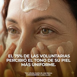 TEATRICAL - Crema aclarante. Con células madre de rosa blanca que trabajan a nivel celular para unificar el tono de la piel y disminuir manchas. Tarro