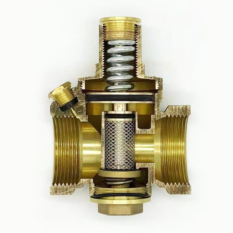 Pressure Regulator Valve Reducing Valve Adjustable Brass Water Pressure Valve