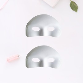 MEISH 20pcs Half Masks DIY White Masks Hand Painted Mask Masquerade Mask Party Costume Cosplay Set for Children