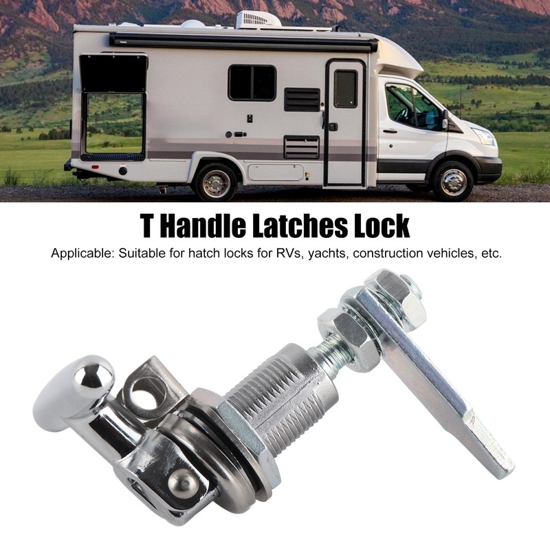 Folding T Handle Lock Safety Impact Resistance Stainless Steel T