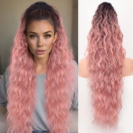 ORSUNCER Ponytail Extension Claw Clip 18" Curly Pony Tail Clip in Hair Extensions Fluffy Natural Looking Synthetic Hairpieces for Women