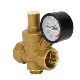 1/2 Water Pressure Regulator Inline Water Pressure Regulator WBTY Dn20 B Adjustable Water Pressure Regulator Reducer with Meter