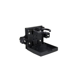 Pactrade Marine Boat Tracker Versatrack Adjustable drink holder/Lund Sport Track Folding Adjustable Cup Holder (Black, 1 pcs)