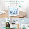 ORIA Indoor Outdoor Thermometer, Digital Hygrometer Thermometer with 3 Sensor(Replaceable),