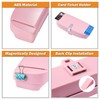 ATMOMO Pink Car Sun Visor Glasses Case Sunglasses Holder Clip