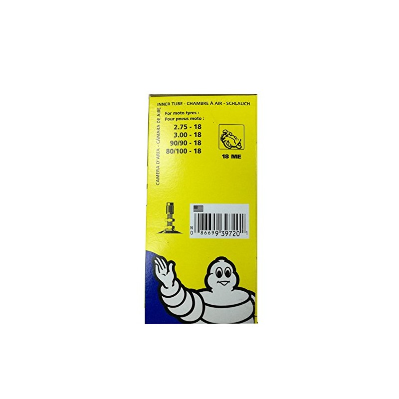 Michelin Bicycle Inner Tube 18 ME Valve TR4 (2.75-18, 3.00-18,